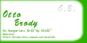 otto brody business card